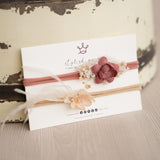 Flower Girl Headband for Newborn Photography and Sitters, Newborn Headband Girl, Newborn Girl Headband,Flower Crown Newborn, Sitter Headband