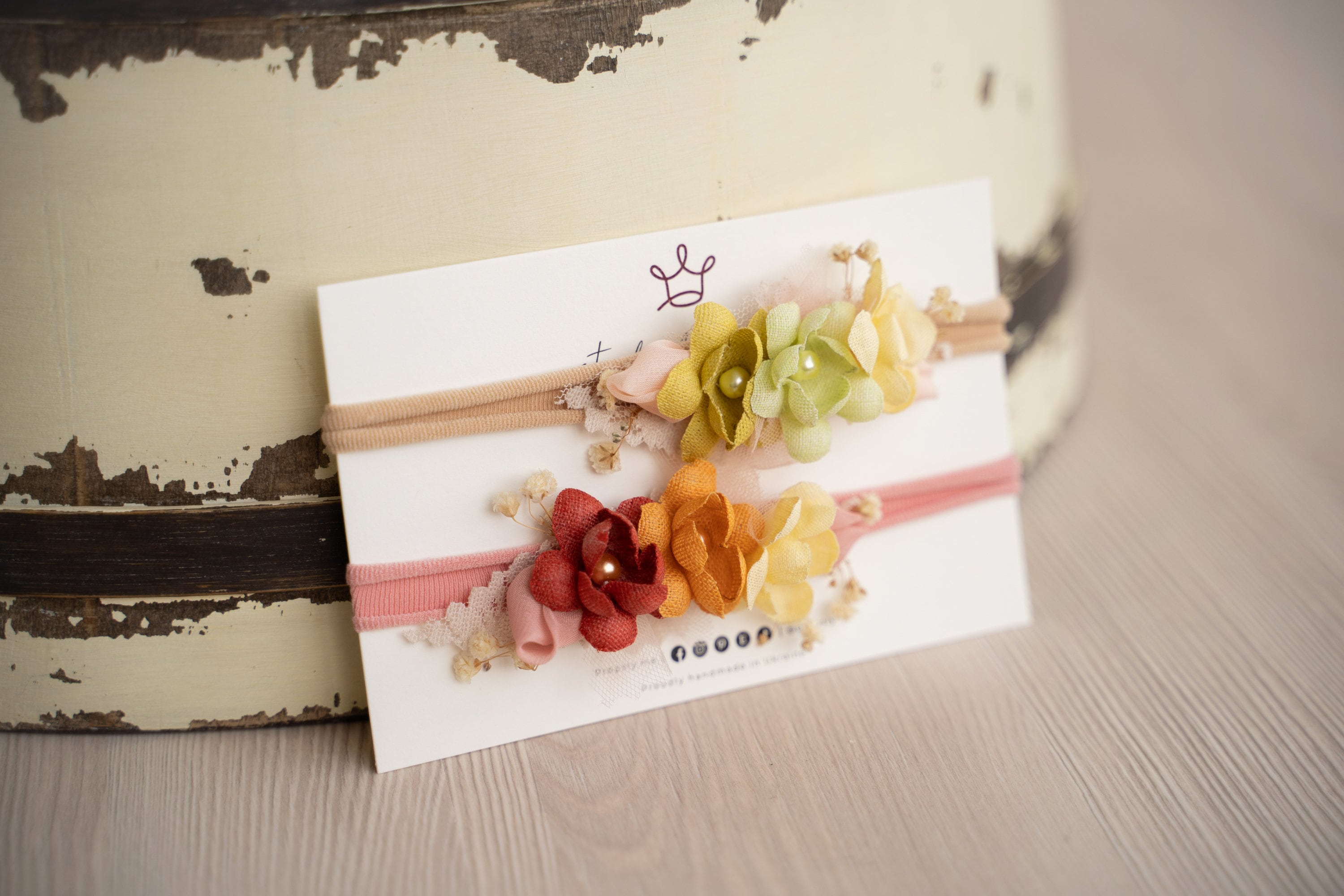 Flower Girl Headband for Newborn Photography and Sitters, Newborn Headband Girl, Newborn Girl Headband,Flower Crown Newborn, Sitter Headband