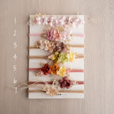 Flower Girl Headband for Newborn Photography and Sitters, Newborn Headband Girl, Newborn Girl Headband,Flower Crown Newborn, Sitter Headband