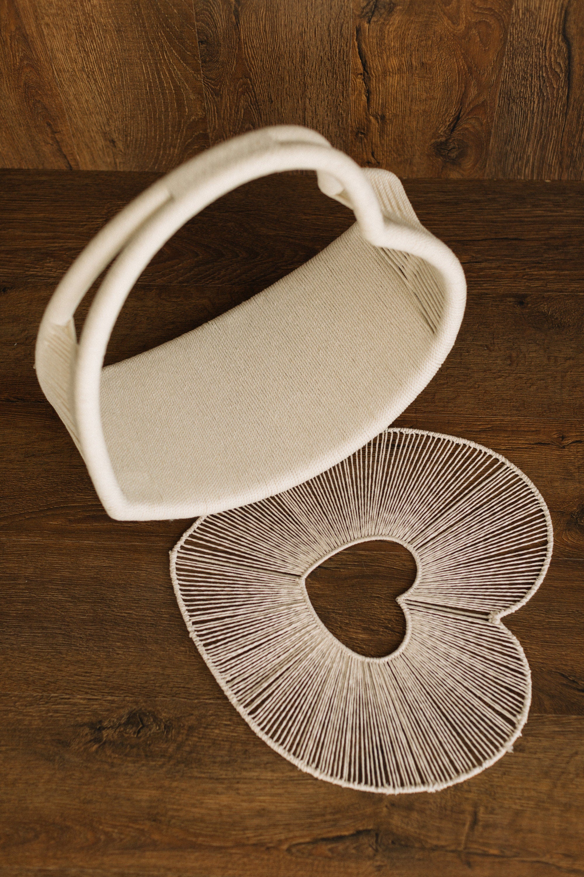 Newborn Heart Photography Props, Newborn Photography Prop Boho, Newborn Basket Prop, Baby Heart Basket Photo Prop, Macrame Photo Prop