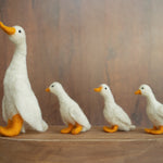 Small Goose Wool Toy, Needle Felted Goose Sculpture, Newborn Photography Props, Newborn Felted Photo Props, Felted Wool Goose Figurine Decor