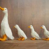 Small Goose Wool Toy, Needle Felted Goose Sculpture, Newborn Photography Props, Newborn Felted Photo Props, Felted Wool Goose Figurine Decor