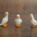Small Goose Wool Toy, Needle Felted Goose Sculpture, Newborn Photography Props, Newborn Felted Photo Props, Felted Wool Goose Figurine Decor