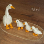 Small Goose Wool Toy, Needle Felted Goose Sculpture, Newborn Photography Props, Newborn Felted Photo Props, Felted Wool Goose Figurine Decor