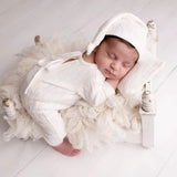 Newborn Jersey Fabric Backdrop for Beanbag, Newborn Posing Fabric Props, Newborn Photography Props, Newborn Beanbag Backdrop Fabric Knitted