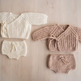 Unisex Baby Knitted Cardigan and Bloomers, Newborn Photography Outfit, Newborn Sweater, Newborn Diaper Cover, Newborn Coming Home Outfit