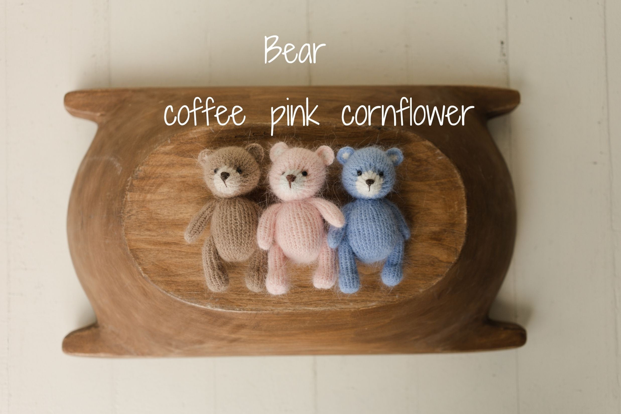 Newborn Knitted Bear Photography Props, Newborn Knit Rabbit Toy, Baby Bear Crochet Toy,Newborn Photography Prop, Knit Newborn Teddy Bear Toy