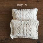 Newborn Crochet Pillow, Newborn Photo Pillow, Newborn Photography Props, Newborn Props Set, Newborn Posing Pillow, Newborn Knitted Pillow