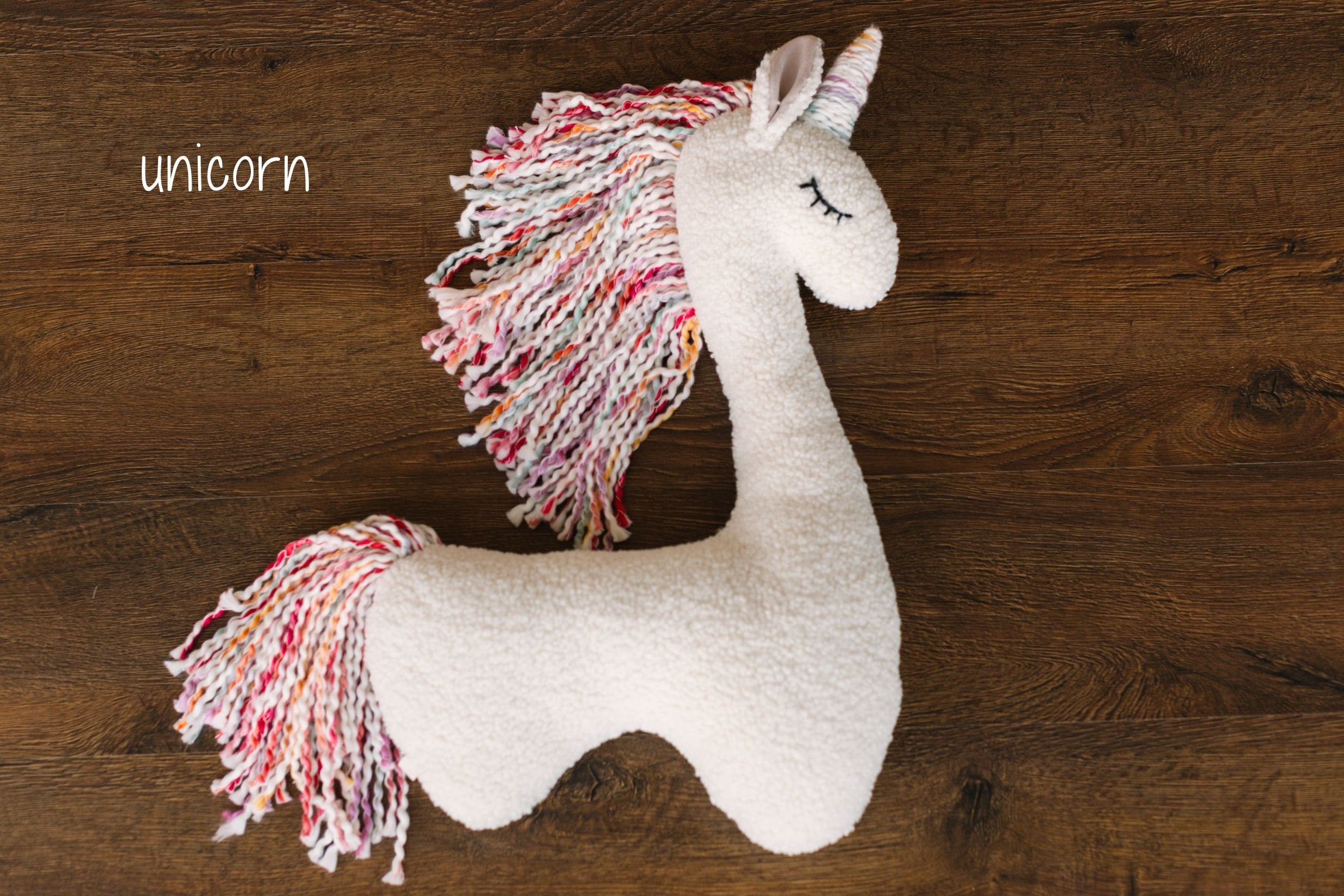 Newborn Unicorn Posing Toy, Newborn Animal Posing Pillow for Newborn Photography prop, Newborn Stuffed Animal Pillow, Newborn Unicorn Pillow