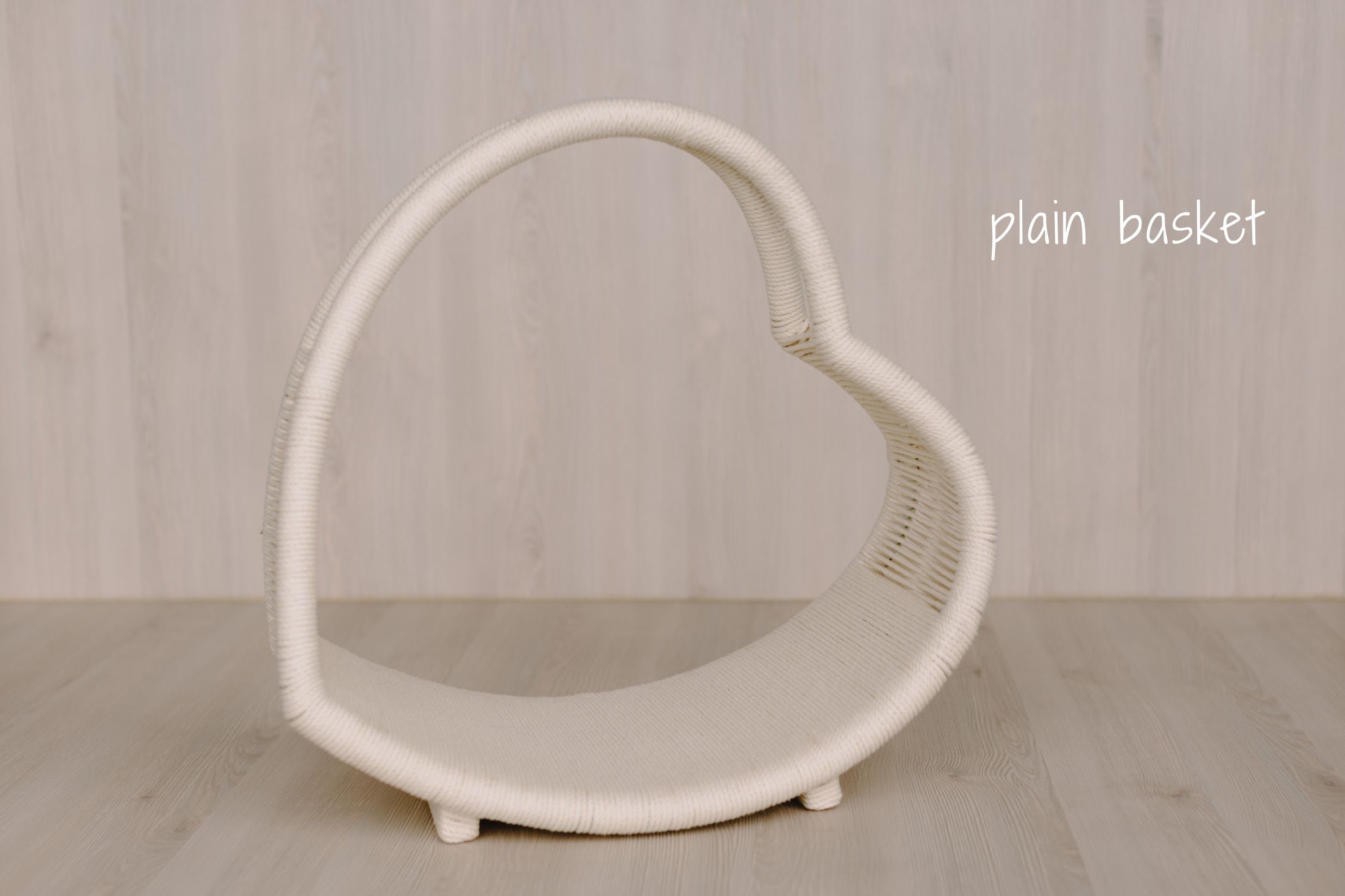 Newborn Heart Photography Props, Newborn Photography Prop Boho, Newborn Basket Prop, Baby Heart Basket Photo Prop, Macrame Photo Prop