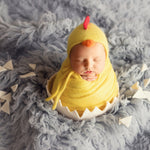 Newborn Chicken Cocoon Photo Props, Newborn Photography props, Chicken Newborn Potato Pouch with Bonnet, Newborn Coming Home Outfit Chicken