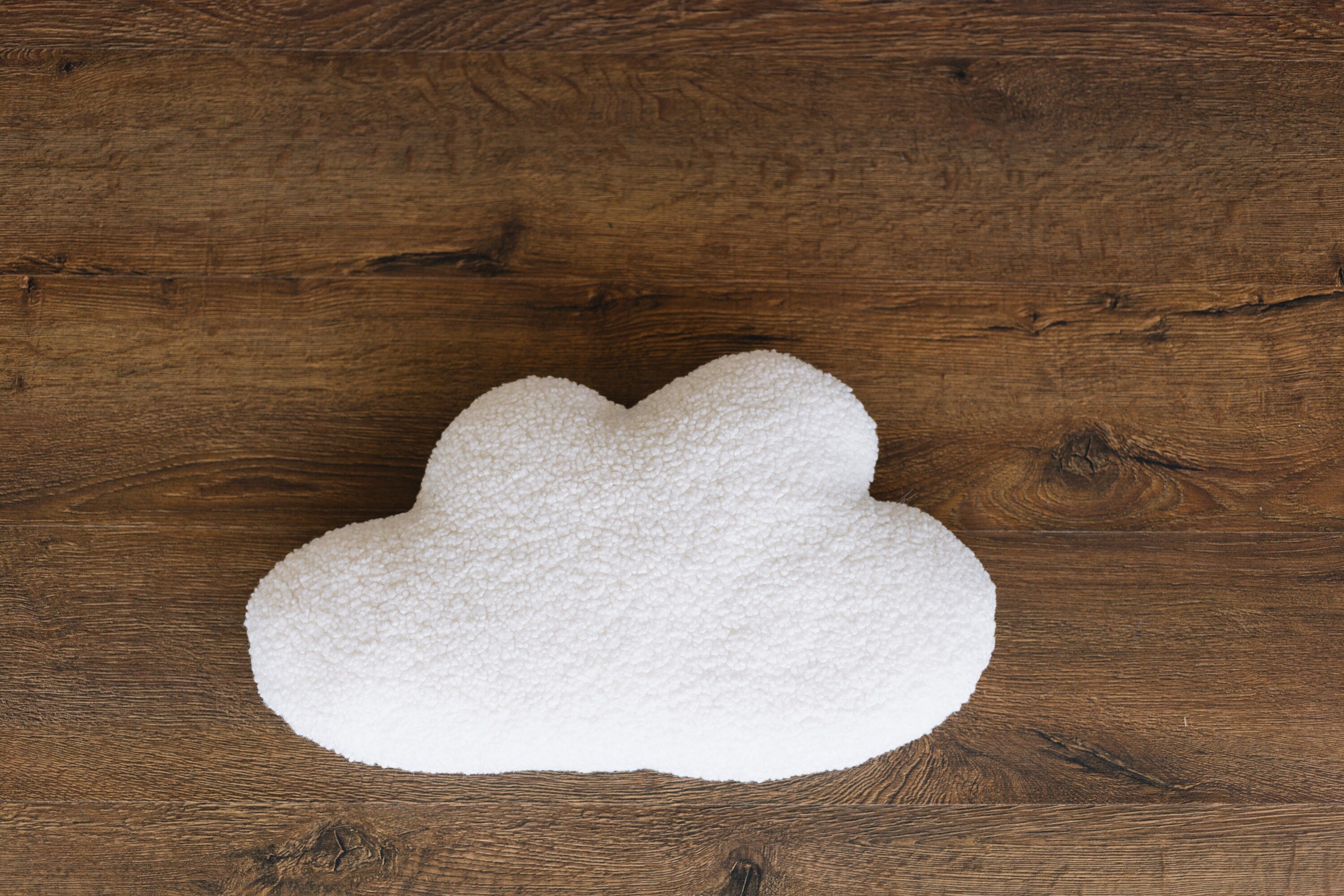 Curly Fur Cloud Pillow for Baby Room Decor, Newborn Cloud Pillow Props for Newborn Photography Props Set, Newborn Posing Pillow Props