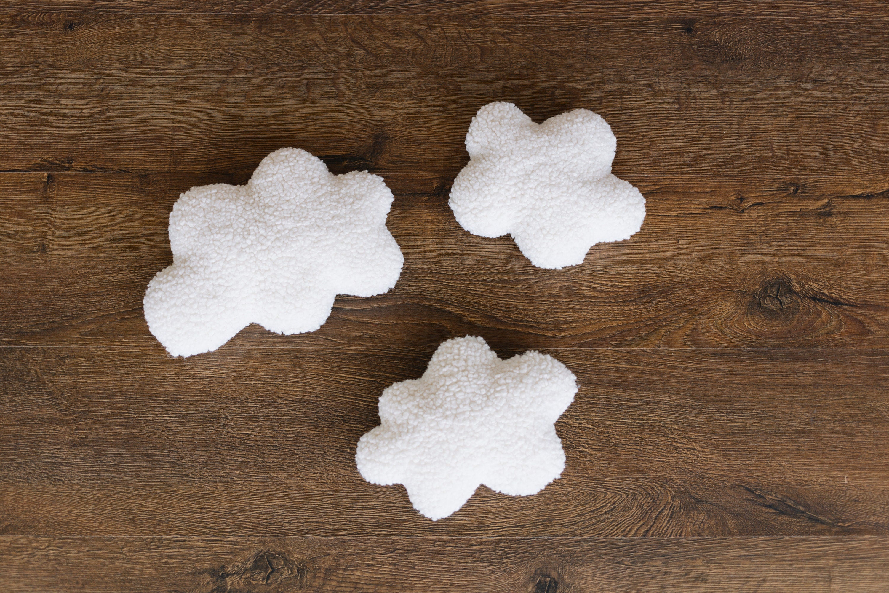 Curly Fur Cloud Pillow for Baby Room Decor, Newborn Cloud Pillow Props for Newborn Photography Props Set, Newborn Posing Pillow Props