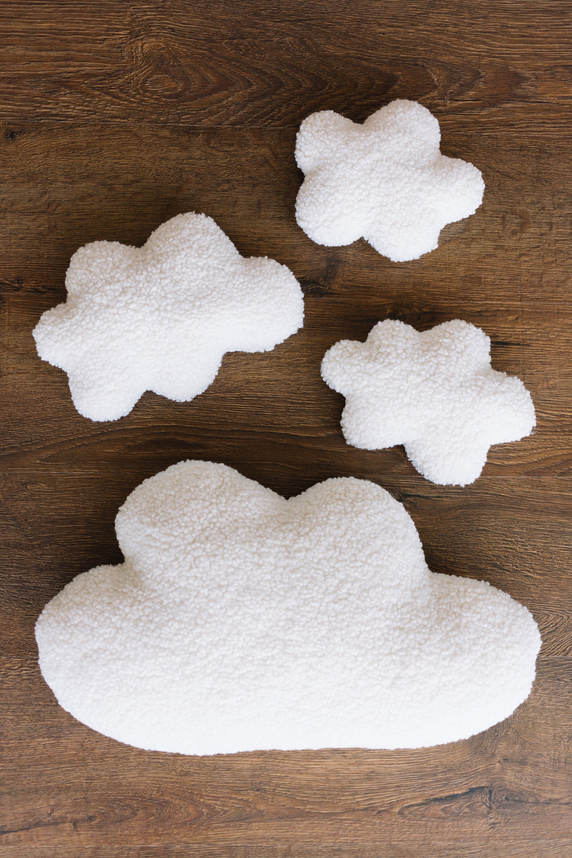 Curly Fur Cloud Pillow for Baby Room Decor, Newborn Cloud Pillow Props for Newborn Photography Props Set, Newborn Posing Pillow Props