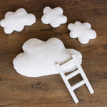 Curly Fur Cloud Pillow for Baby Room Decor, Newborn Cloud Pillow Props for Newborn Photography Props Set, Newborn Posing Pillow Props