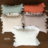 Newborn Photo Pillow Ruffles in Boho Style, Newborn Large Pillow Photography Props, Newborn Posing Pillow Photo, Newborn Photography Prop