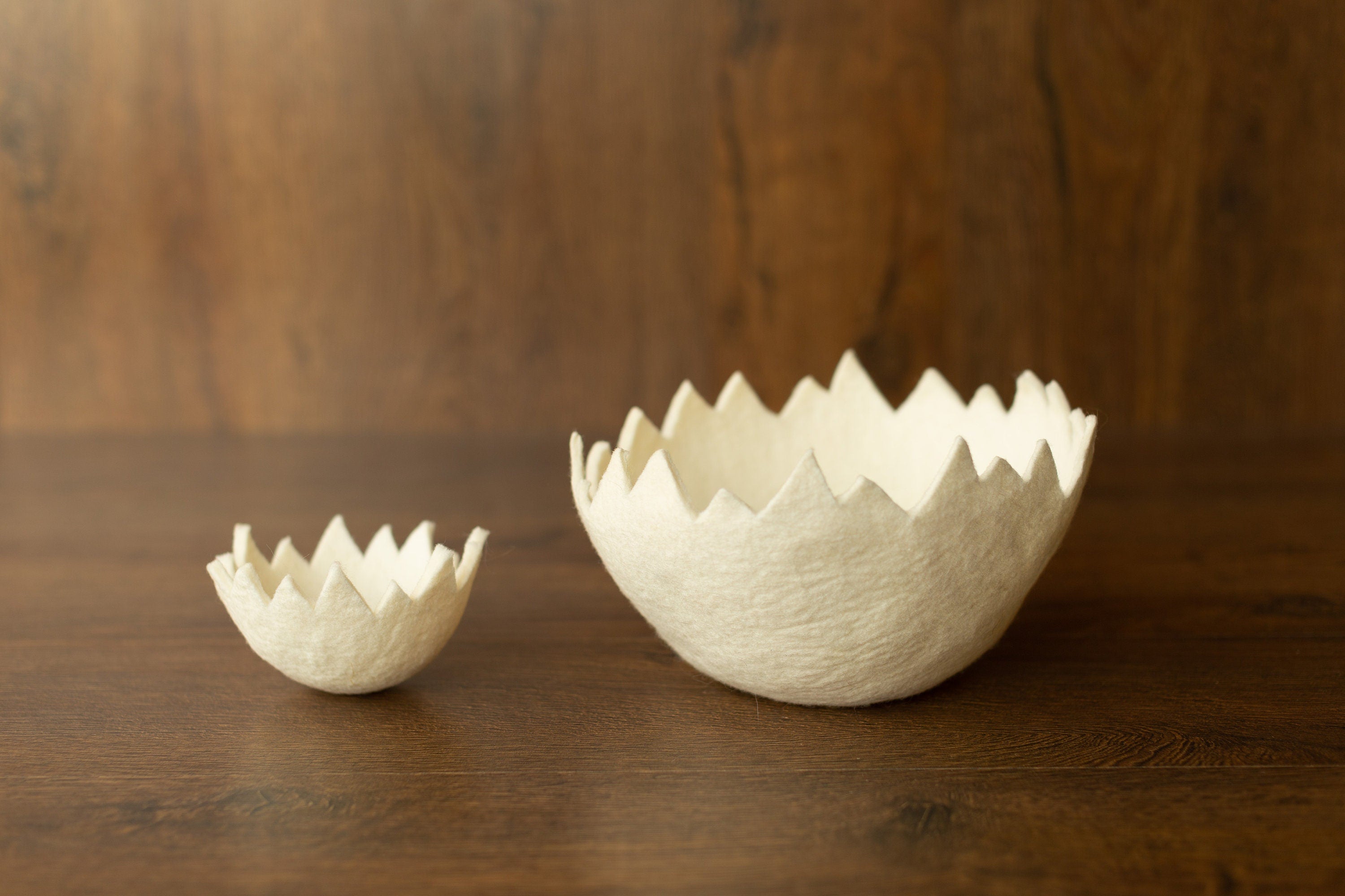 Newborn Egg Costume: Felted Wool Outfit with Hat and Shell Button for Easter Photography Props