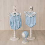 Baby Linen Sets, Baby Girl Linen Romper, Baby Linen Apparel, Linen Boho Dress, Newborn Girl Coming Home outfit, Newborn Photography Outfit