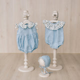 Baby Linen Sets, Baby Girl Linen Romper, Baby Linen Apparel, Linen Boho Dress, Newborn Girl Coming Home outfit, Newborn Photography Outfit