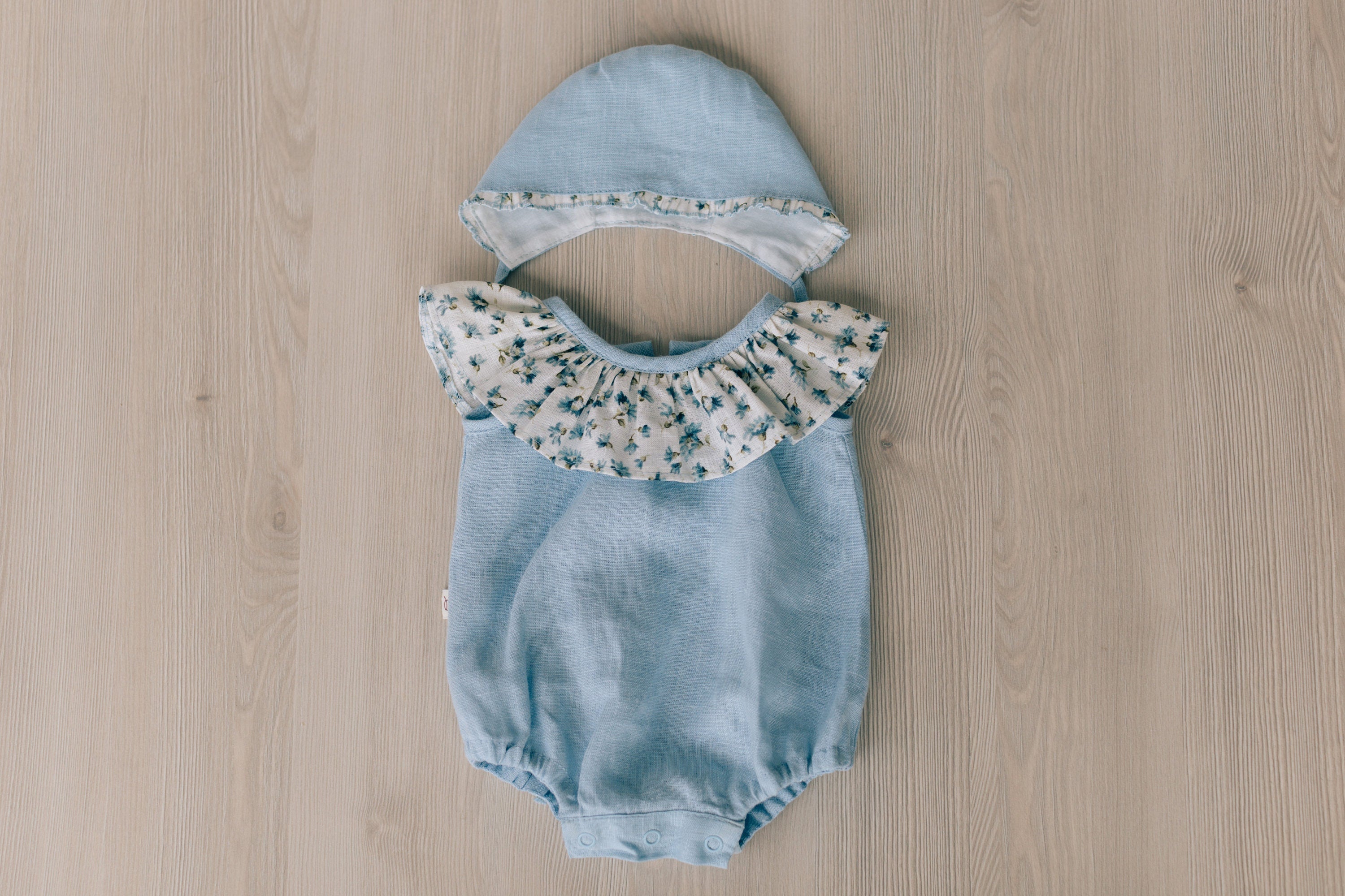 Baby Linen Sets, Baby Girl Linen Romper, Baby Linen Apparel, Linen Boho Dress, Newborn Girl Coming Home outfit, Newborn Photography Outfit