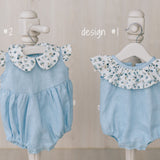 Baby Linen Sets, Baby Girl Linen Romper, Baby Linen Apparel, Linen Boho Dress, Newborn Girl Coming Home outfit, Newborn Photography Outfit