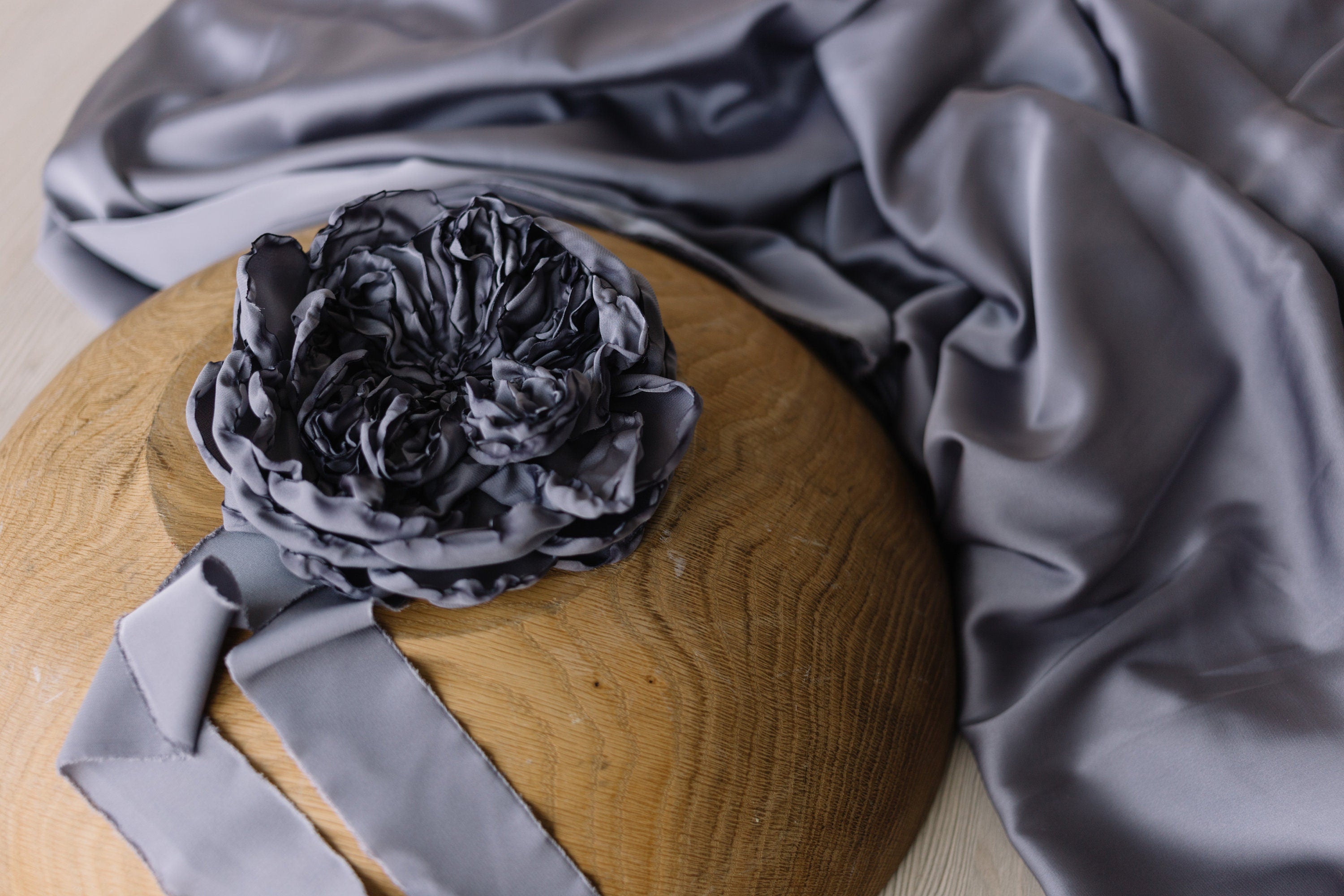 Maternity Silk Fabric with Silk Flower Rose, Silk Maternity Gown, Maternity Photography prop, Maternity Tossing Fabric, Pregnancy Photo Prop