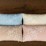 Handmade angora newborn girl romper with matching posing pillow