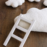 Handcrafted wooden ladder for newborn photo sessions