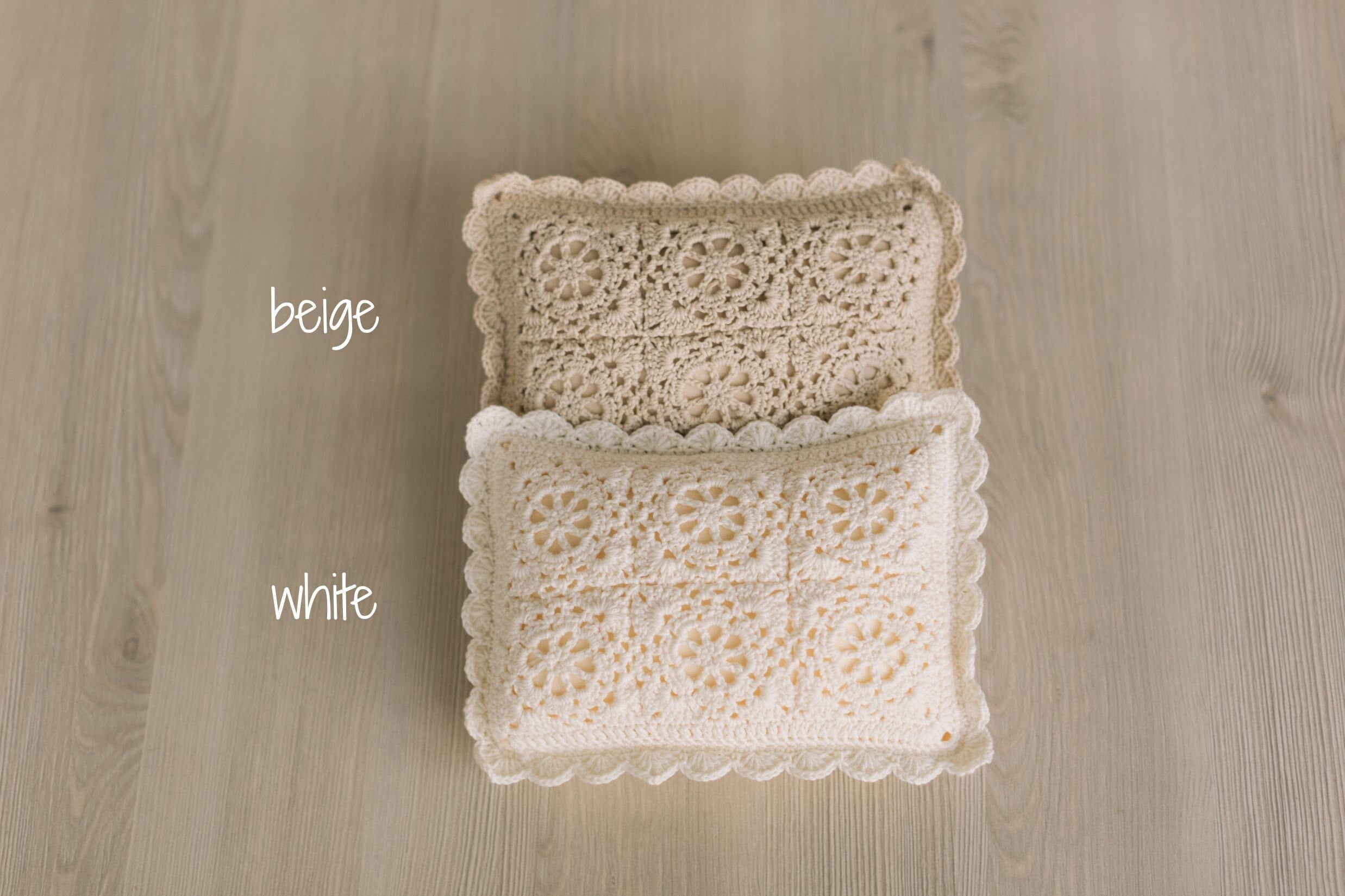 Crochet Newborn Outfit Girl Photography Props Set, Newborn Knitted Blanket, Newborn Posing Pillow, Newborn Crochet Layer,Baby Crochet Pillow