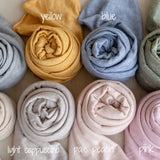 Long Newborn Melange Wrap for Photography, Newborn Stretch Wrap, Newborn photography props, Newborn Posing Fabric, Newborn Jersey Wrap Prop