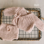 Unisex Baby Knitted Cardigan and Bloomers, Newborn Photography Outfit, Newborn Sweater, Newborn Diaper Cover, Newborn Coming Home Outfit