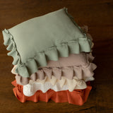 Newborn Photo Pillow Ruffles in Boho Style, Newborn Large Pillow Photography Props, Newborn Posing Pillow Photo, Newborn Photography Prop