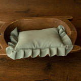 Newborn Photo Pillow Ruffles in Boho Style, Newborn Large Pillow Photography Props, Newborn Posing Pillow Photo, Newborn Photography Prop