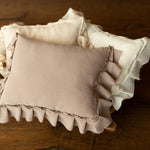 Newborn Photo Pillow Ruffles in Boho Style, Newborn Large Pillow Photography Props, Newborn Posing Pillow Photo, Newborn Photography Prop
