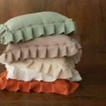 Newborn Photo Pillow Ruffles in Boho Style, Newborn Large Pillow Photography Props, Newborn Posing Pillow Photo, Newborn Photography Prop