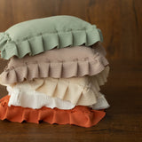 Newborn Photo Pillow Ruffles in Boho Style, Newborn Large Pillow Photography Props, Newborn Posing Pillow Photo, Newborn Photography Prop