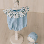 Baby Linen Sets, Baby Girl Linen Romper, Baby Linen Apparel, Linen Boho Dress, Newborn Girl Coming Home outfit, Newborn Photography Outfit