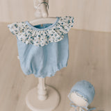 Baby Linen Sets, Baby Girl Linen Romper, Baby Linen Apparel, Linen Boho Dress, Newborn Girl Coming Home outfit, Newborn Photography Outfit