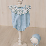 Baby Linen Sets, Baby Girl Linen Romper, Baby Linen Apparel, Linen Boho Dress, Newborn Girl Coming Home outfit, Newborn Photography Outfit