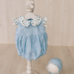 Baby Linen Sets, Baby Girl Linen Romper, Baby Linen Apparel, Linen Boho Dress, Newborn Girl Coming Home outfit, Newborn Photography Outfit