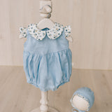 Baby Linen Sets, Baby Girl Linen Romper, Baby Linen Apparel, Linen Boho Dress, Newborn Girl Coming Home outfit, Newborn Photography Outfit