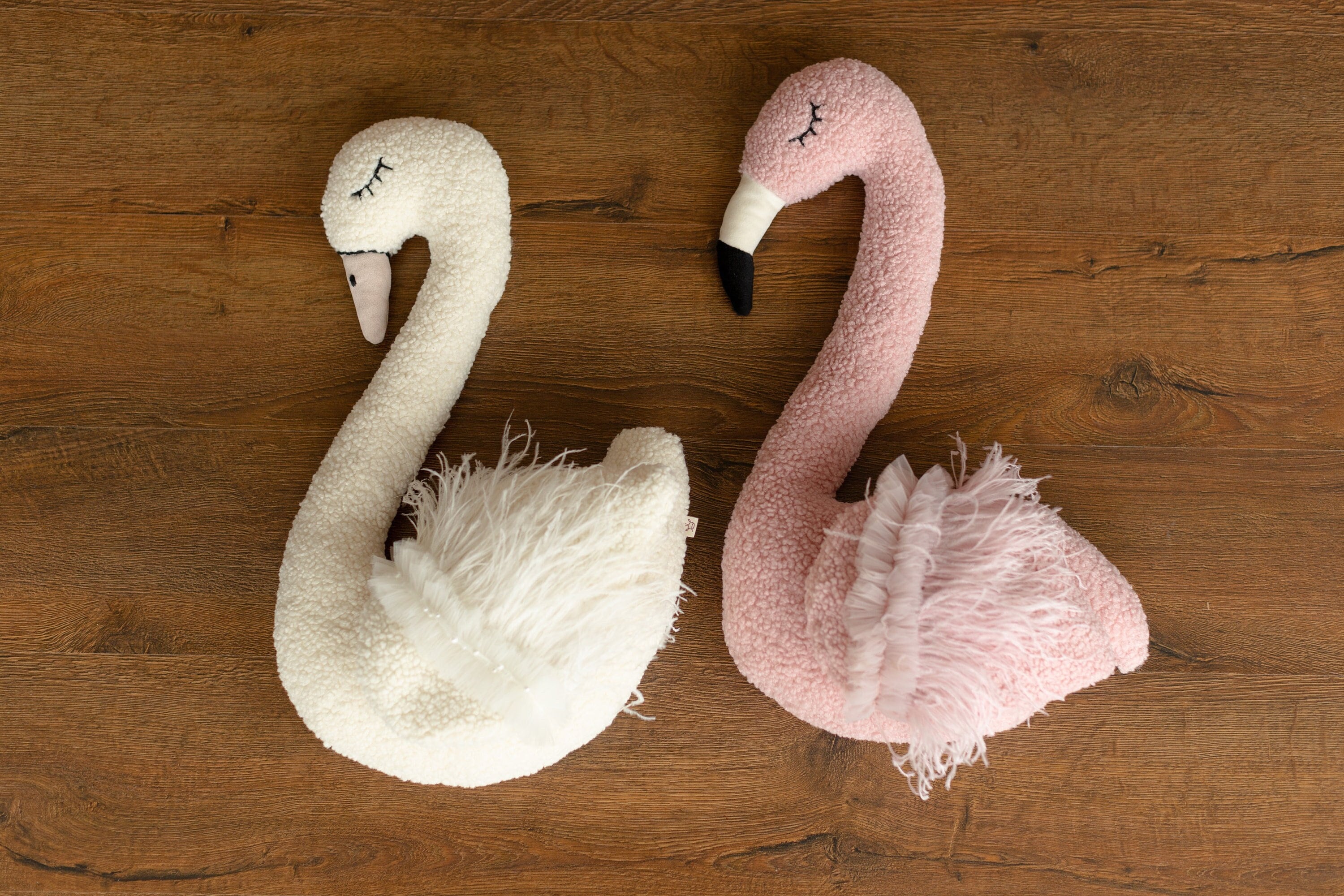 Newborn Flamingo Posing Toy, Newborn Animal Posing Pillow for Newborn Photography props, Newborn Stuffed Animal Pillow, White Swan Pillow