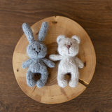 Newborn Knitted Teddy Bear Photography Props, Newborn Bunny Photo Toy, Baby Crochet Bear Toy, Newborn Photography Prop, Babyshower gift toy