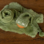 Newborn Sleep Hat and Wrap Sets Christmas Photography Set, Christmas Newborn Photography Props, Newborn Knitted Photo Props for Christmas