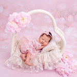 Newborn Heart Photography Props, Newborn Photography Prop Boho, Newborn Basket Prop, Baby Heart Basket Photo Prop, Macrame Photo Prop