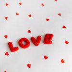 Valentine's Day Newborn Fabric Backdrop with Hearts for Newborn Photography Props, Newborn Posing Pillow, Newborn Posing Fabric Backdrop