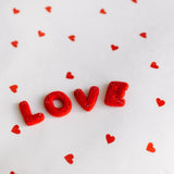 Valentine's Day Newborn Fabric Backdrop with Hearts for Newborn Photography Props, Newborn Posing Pillow, Newborn Posing Fabric Backdrop