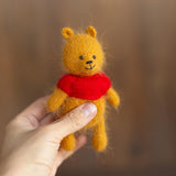 Baby Crochet Teddy Bear Birthday Gift Cartoon Characters, Newborn Photography props, Newborn Knitted Teddy Bear Toy, Baby Donkey Cartoon Toy