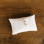 White Newborn Velvet Moon Pillow with Stars, Suede Crescent Moon Pillow Props for Newborn Photography, Newborn Photography Moon Props Set