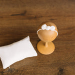 White Newborn Velvet Moon Pillow with Stars, Suede Crescent Moon Pillow Props for Newborn Photography, Newborn Photography Moon Props Set